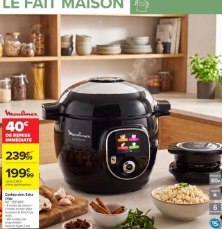 Cookeo avec Extra crisp Moulinex