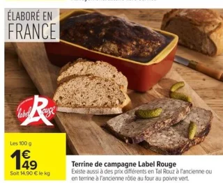 Terrine de campagne Label Rouge