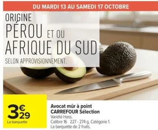 Avocat mûr à point CARREFOUR Sélection