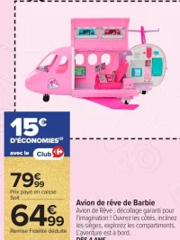 Avion de rêve de Barbie