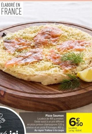 Pizza Saumon