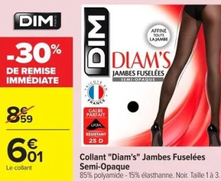 Collant "Diam's" Jambes Fuselées Semi-Opaque DIM