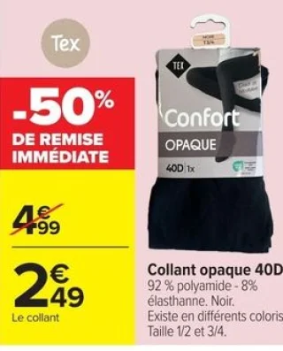 Collant opaque 40D Tex