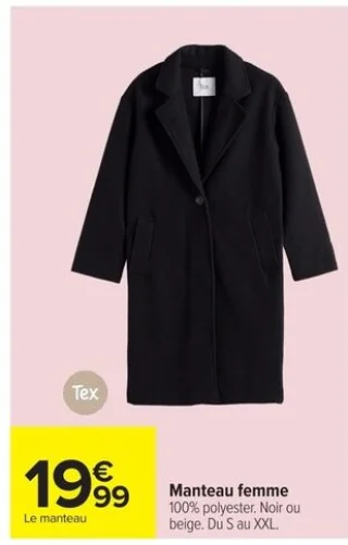Manteau femme Tex
