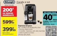 Expresso broyeur DeLonghi Magnifica Start ECAM223.61.GB