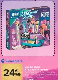 Clementoni Crée tes stylos - K-Pop Demon Hunters