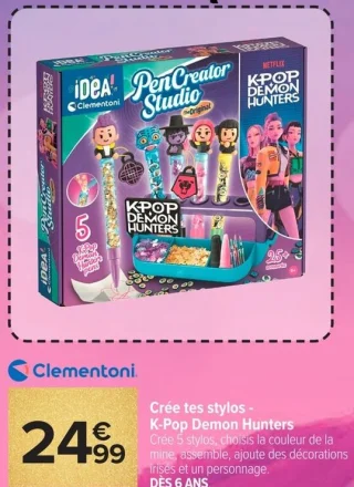 Clementoni Crée tes stylos - K-Pop Demon Hunters