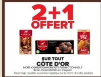 Tablettes de chocolat Côte d'Or