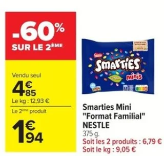 Smarties Mini "Format Familial" NESTLE