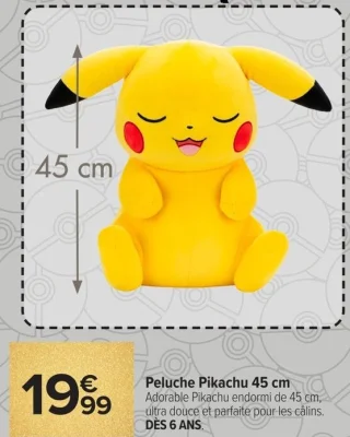 Peluche Pikachu 45 cm