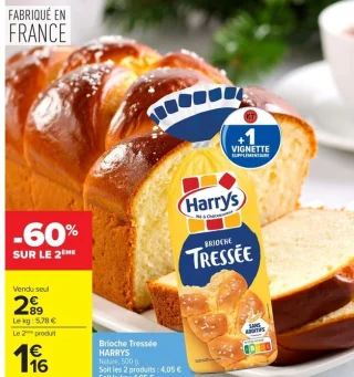 Brioche Tressée Nature Harrys