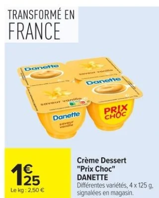 Crème Dessert "Prix Choc" DANETTE