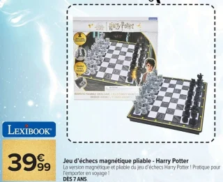 Jeu d'  checs magn tique pliable - Harry Potter