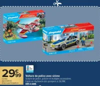 Playmobil Voiture de police avec sirène