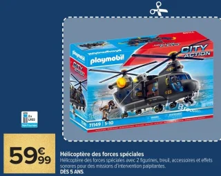 Playmobil Hélicoptère des forces spéciales