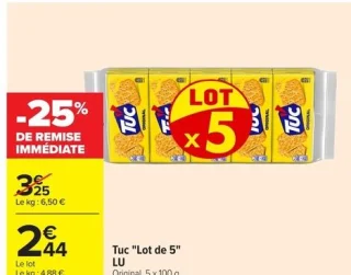 Tuc "Lot de 5" LU