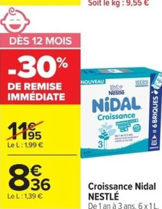 Croissance Nidal NESTLÉ