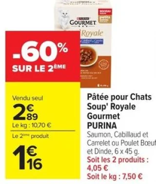 Pâtée pour Chats Soup' Royale Gourmet PURINA