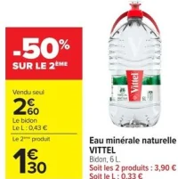 Eau minérale naturelle VITTEL