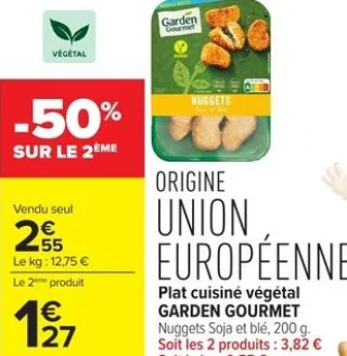 Plat cuisiné végétal GARDEN GOURMET