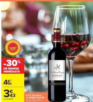 A.O.P. Bordeaux LE GRAND ÉCUYER Rouge, Rosé ou Blanc Moelleux