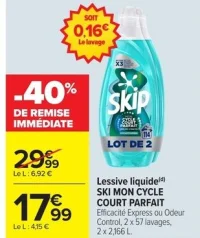 Lessive liquide Skip Ski Mon Cycle Court Parfait