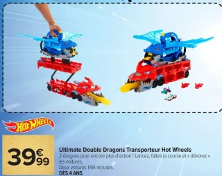 Ultimate Double Dragons Transporteur Hot Wheels