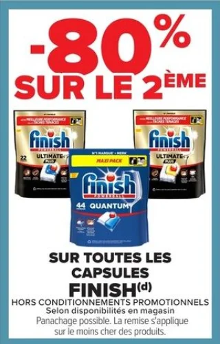 Capsules lave-vaisselle Finish Ultimate / Quantum