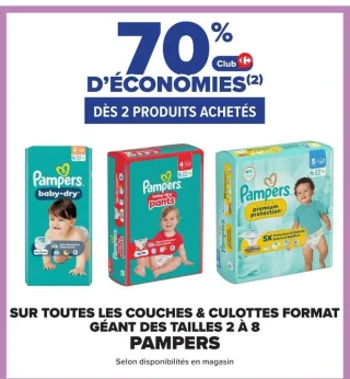 Couches & Culottes Format Géant Pampers