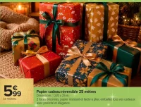Papier cadeau réversible 25 mètres