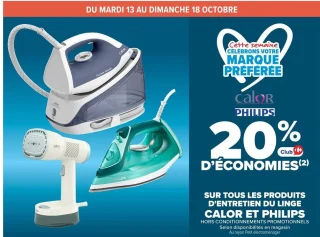 Tous les produits d'entretien du linge Calor et Philips