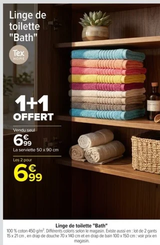 Linge de toilette "Bath" Tex Home