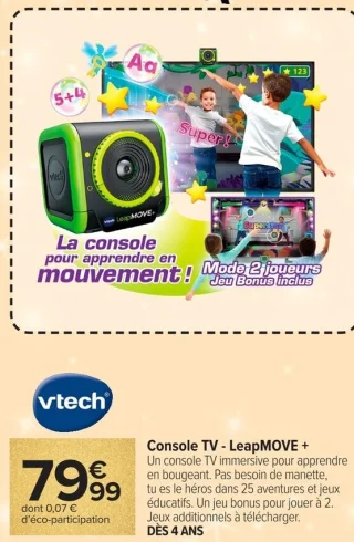 Console TV - LeapMOVE + Vtech