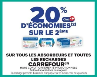 Absorbeurs et recharges Carrefour