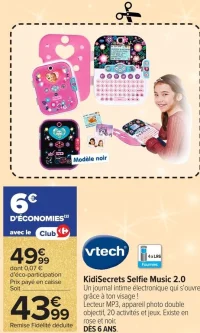 Vtech KidiSecrets Selfie Music 2.0
