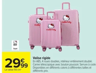 Valise rigide Hello Kitty