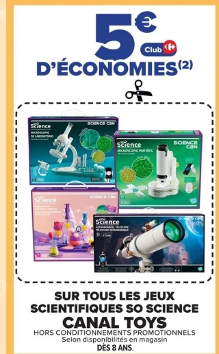 Jeux scientifiques So Science Canal Toys