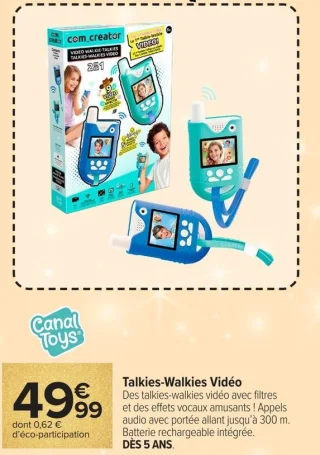 Canal Toys Talkies-Walkies Vidéo