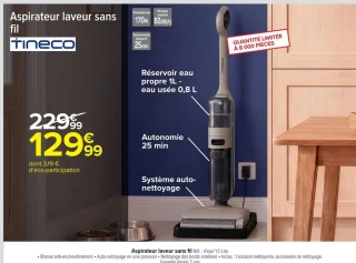 Aspirateur laveur sans fil Tineco iFloor Y2 Lite