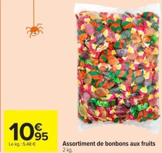Assortiment de bonbons aux fruits