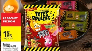 Bonbons TÊTES BRÛLÉES Barres de feu, Kitache Ki ou Barres de rire