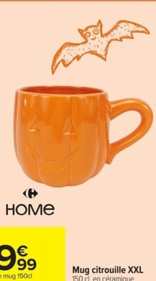 Mug citrouille XXL