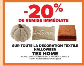 Décoration textile Halloween Tex Home