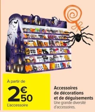Accessoires de décorations et de déguisements