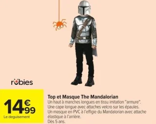Top et Masque The Mandalorian