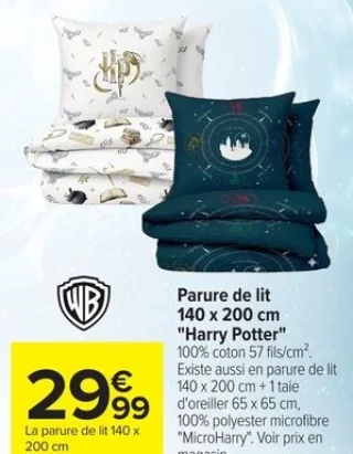 Parure de lit 140 x 200 cm "Harry Potter"