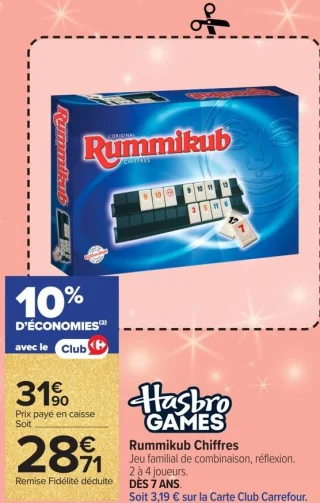 Rummikub Chiffres Hasbro Games