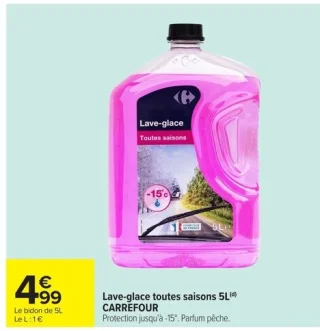 Lave-glace toutes saisons 5L Carrefour