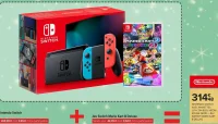 Console Nintendo Switch Classique avec manettes Joy-Con bleu néon/rouge néon + Jeu Switch Mario Kart 8 Deluxe
