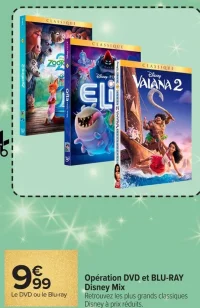 Opération DVD et BLU-RAY Disney Mix